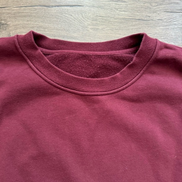 Lululemon Burgundy Red Pullover Crewneck Sweater XL Women STAINS - Picture 5 of 12